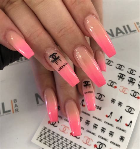 acrylic chanel nails